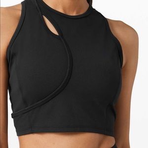 Lululemon Aligned Angles Tank Top Nulu Black Size 8